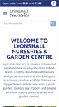 Mobile Screenshot of lyonshallnurseries.co.uk